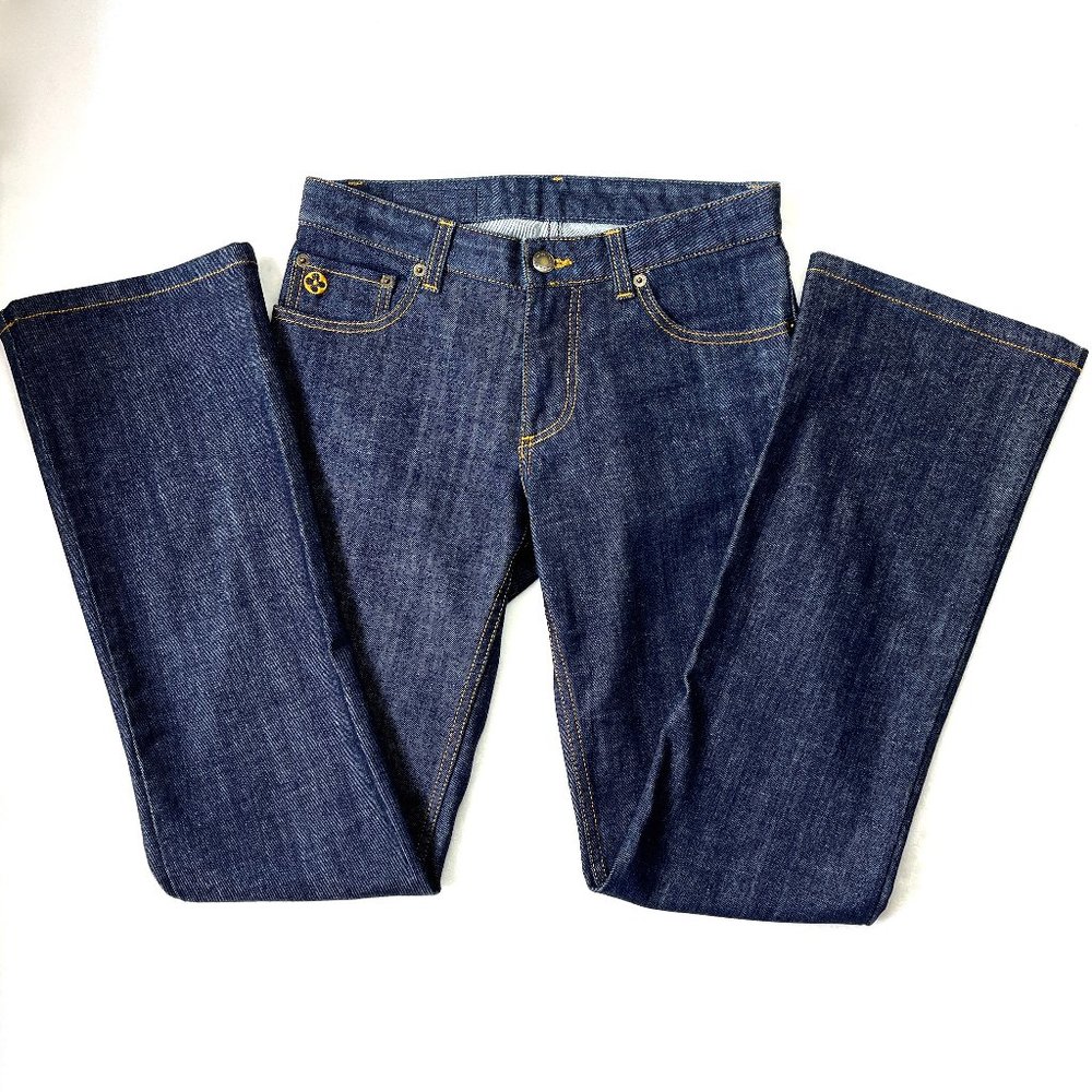 Auc Louis Vuitton Toile denim straight leg jeans - Picture 7 of 15